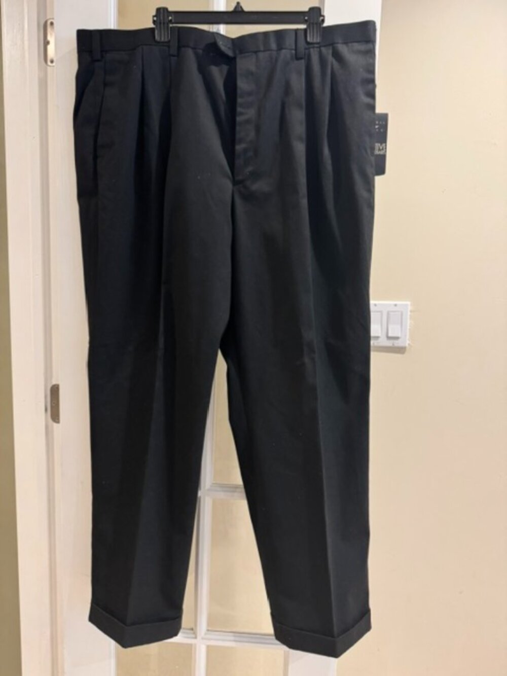 NWT Mens Black Executive Trousers Sz 44 x 32